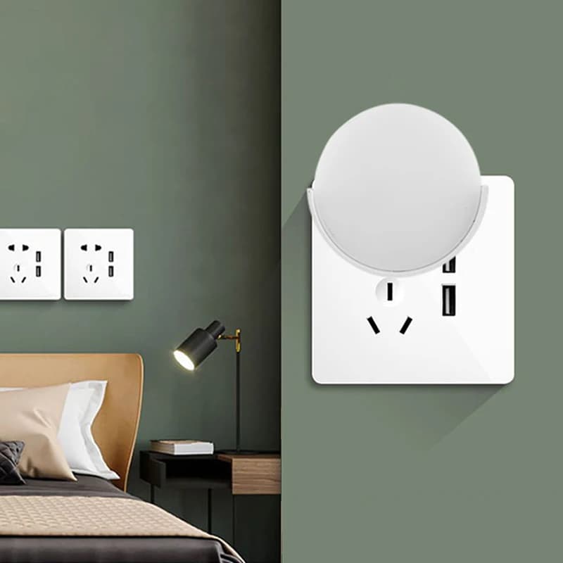 Luce Notturna LED con Sensore di Controllo Luminosità, Spina EU, Lampada Automatica per Camera da Letto, Corridoio, Bagno, Soggiorno, Uso per Bambini, Offerta Speciale