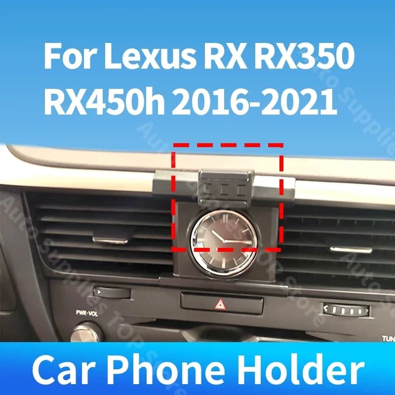 Per Lexus RX RX350 RX450h 2016-2021 Supporto per telefono per auto Speciale staffa fissa Caricatore wireless per auto Accessori interni auto