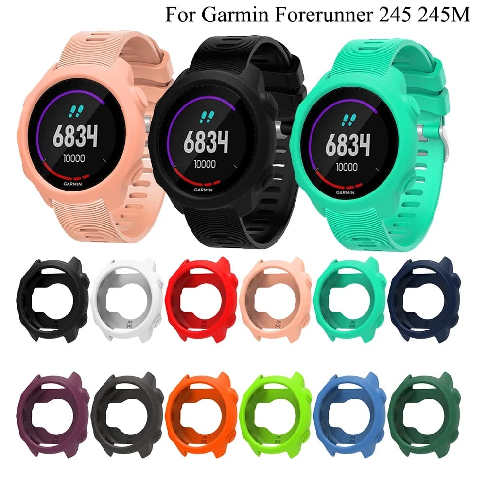 TPU Watch Protective Case for Garmin Forerunner 245M Protective Case for smartwatch Cover Shell Transparent Shock Replacement