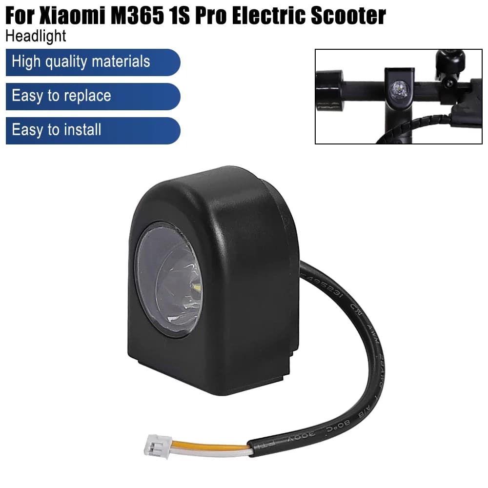 Accessori di ricambio per lampada frontale a luce LED per lampada frontale impermeabile per parte scooter elettrico Xiaomi Mijia M365 Pro