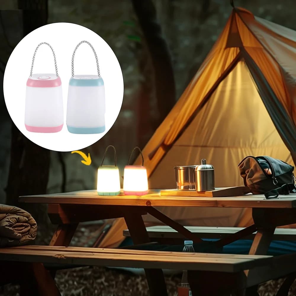 Outdoor LED Camping Light, 3 Modes Battery Powered LED Tent Light, Camping, Hiking, Emergency, Backpacking.
