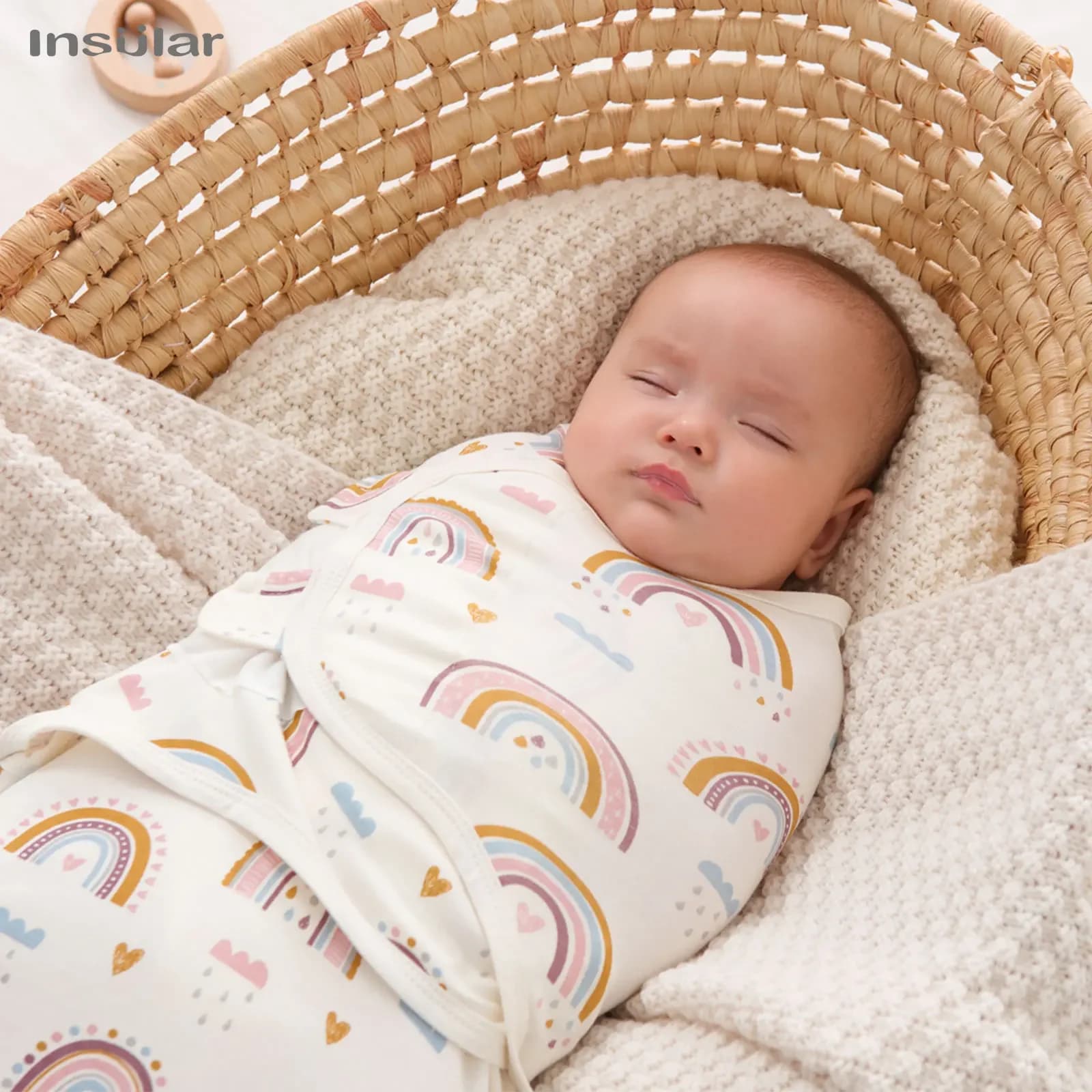 INSULAR New Baby Peel Bag Swaddle Bag Wrap Swaddle Bag Soft 100% Cotton Baby Cover for Kids