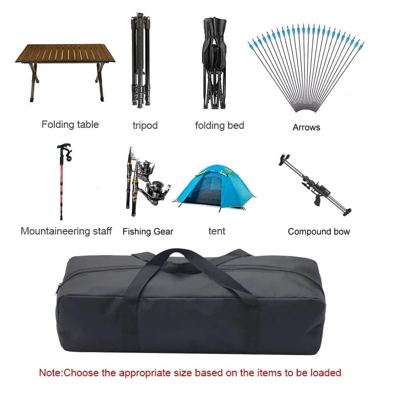 DIY Slingshot Bags,Fishing Gear Bags, Sports Equipment Bags, Sleeping Bag Bags, Tripod BagStorage Bag for Outdoor Tools