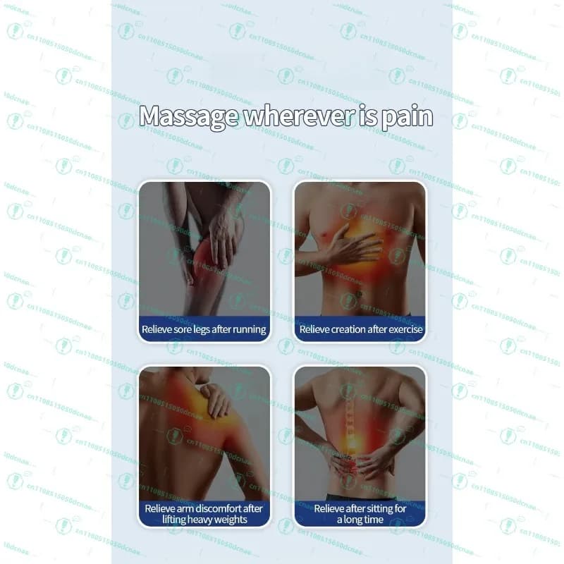 Pistola per massaggio muscolare triangolare a caldo e freddo da 39W per palestra e sport