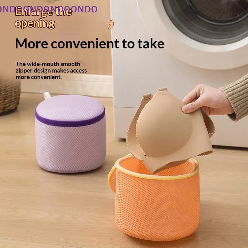 Reusable Mesh Laundry Bag With Anti Deformation Structure And Smooth Zipper Perfect For Washing Bras Delicate Clothes