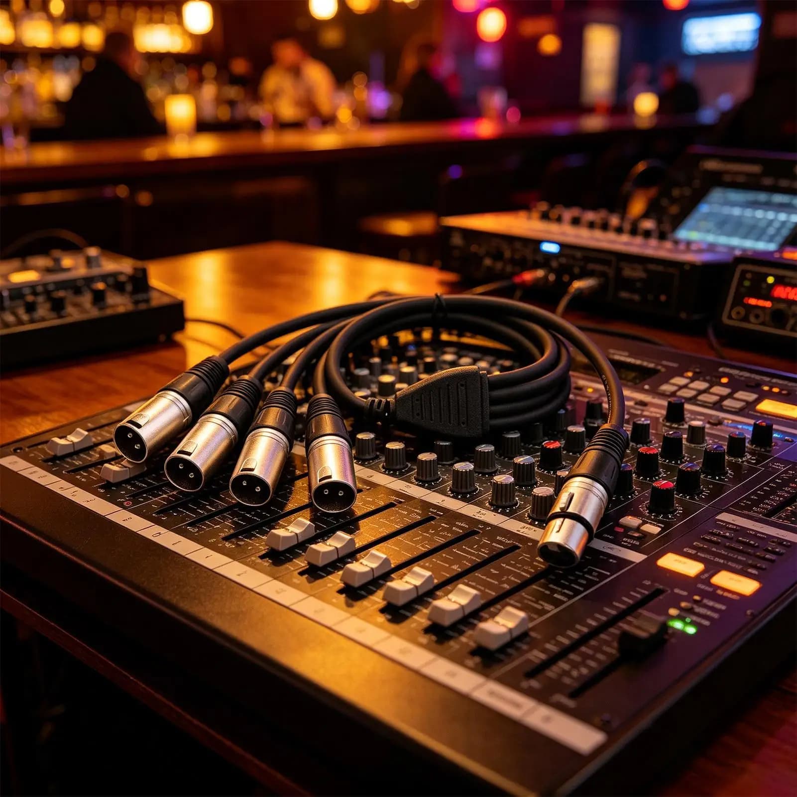 Splitter Audio da 1 Femmina a 4 Maschi, Cavo Microfonico per Mixer, Amplificatore, Altoparlante Attivo, Controller Luci