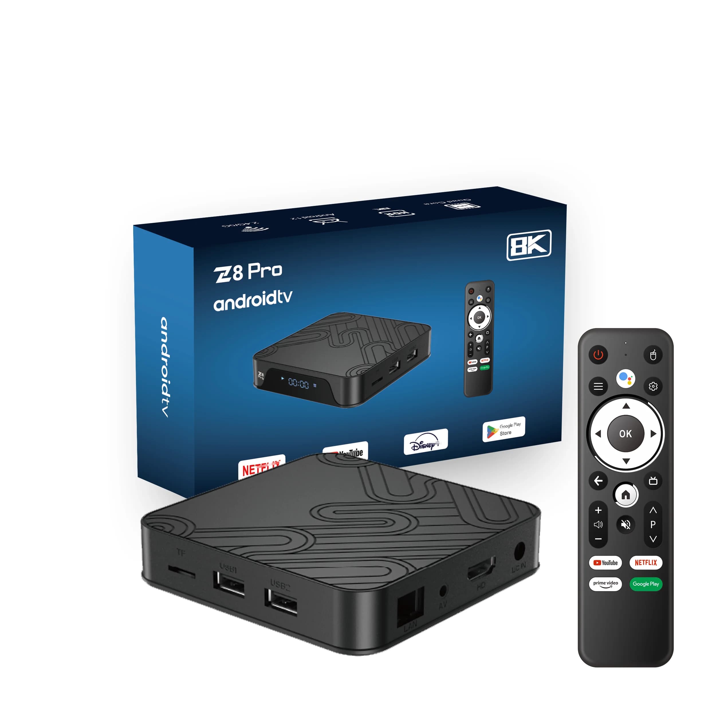 Originale Z8 PRO Android TV Box 12.0 H618 4K Dual WIFI WiFi 2.4/5G Android 12 ATV Smart TV Stick Lettore multimediale Android Set-top Box
