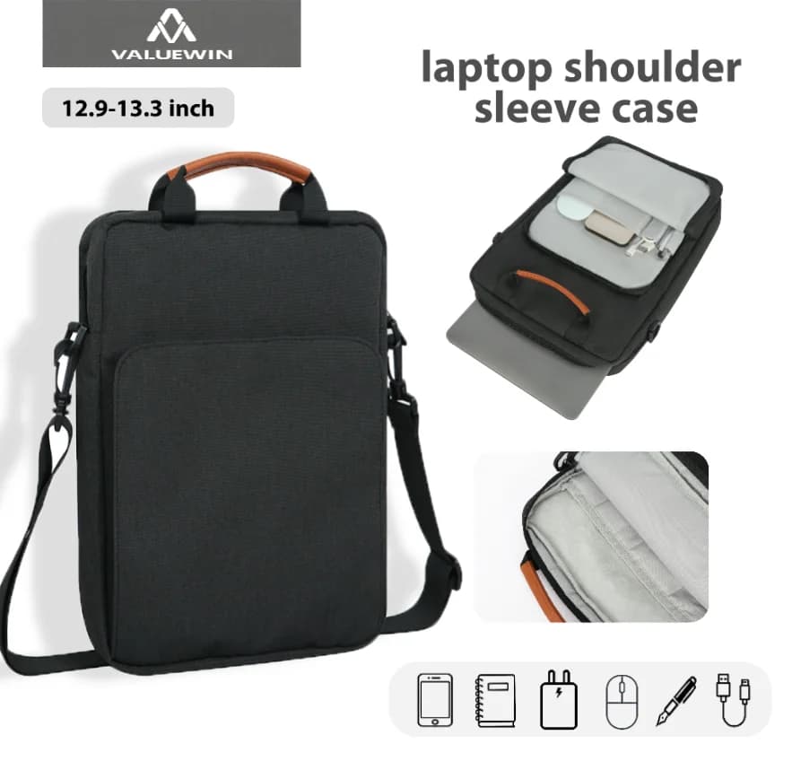 Custodia per iPad e Laptop 12.9 13.3 pollici per MacBook Pro 13 M1 M2 iPad Pro 12.9, Borsa da Trasporto per Tablet