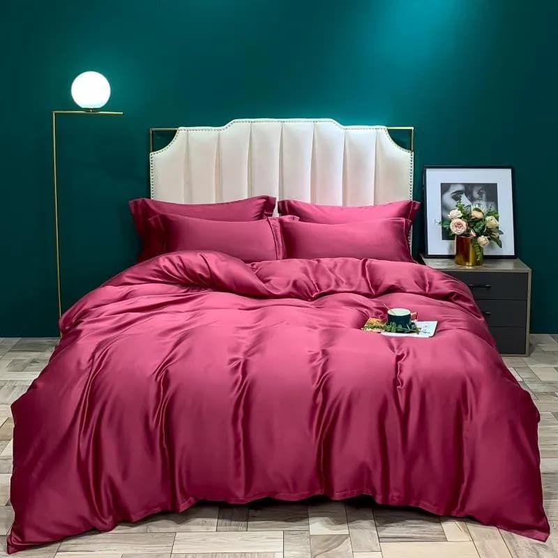 Eucalyptus Lyocell Silk Cooling copripiumino lenzuolo federe Queen King Family Oversize 104 x90 "copripiumino set biancheria da letto