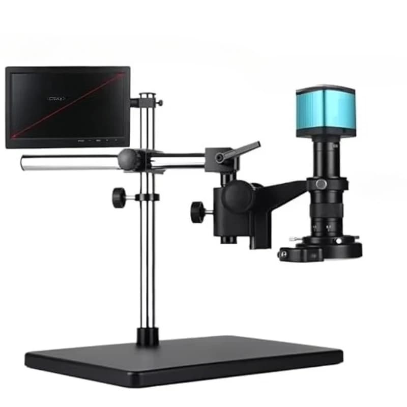 Fotocamera per microscopio monoculare Obiettivo 180x Display da 10,1 pollici Base grande Supporto universale Alta risoluzione