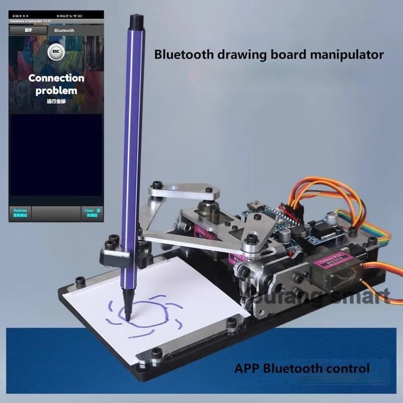 New App Control Drawbot Robot MG90S Manipulator XY Pollter Artboard Drawing Machine For Arduino Robot Kit FAI FROM TE Robot Programmable