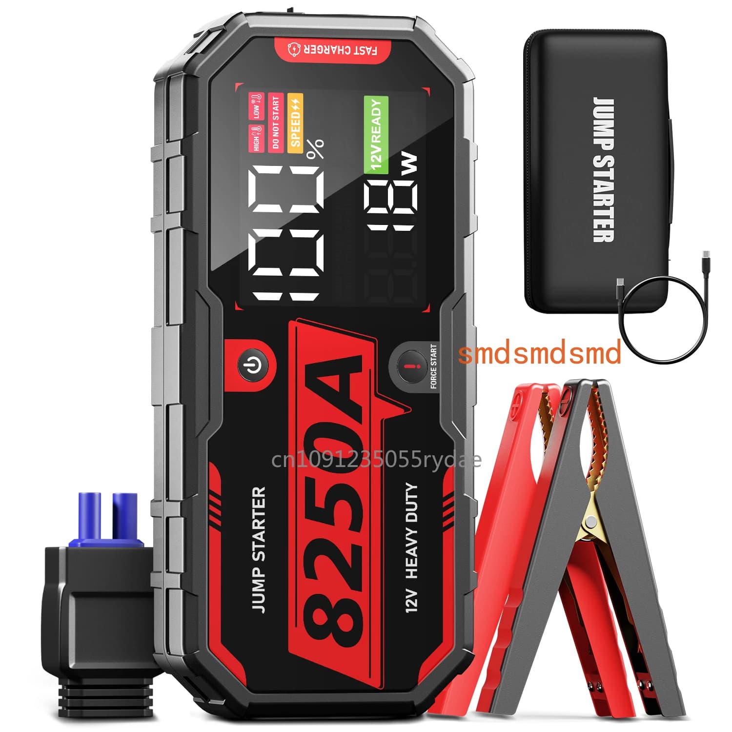 Avviatore di emergenza per auto portatile 8250A 32000mAh 12V Power Bank Boost Batteria per avviamento per AUTO a benzina Diesel / 16L fino a 14L