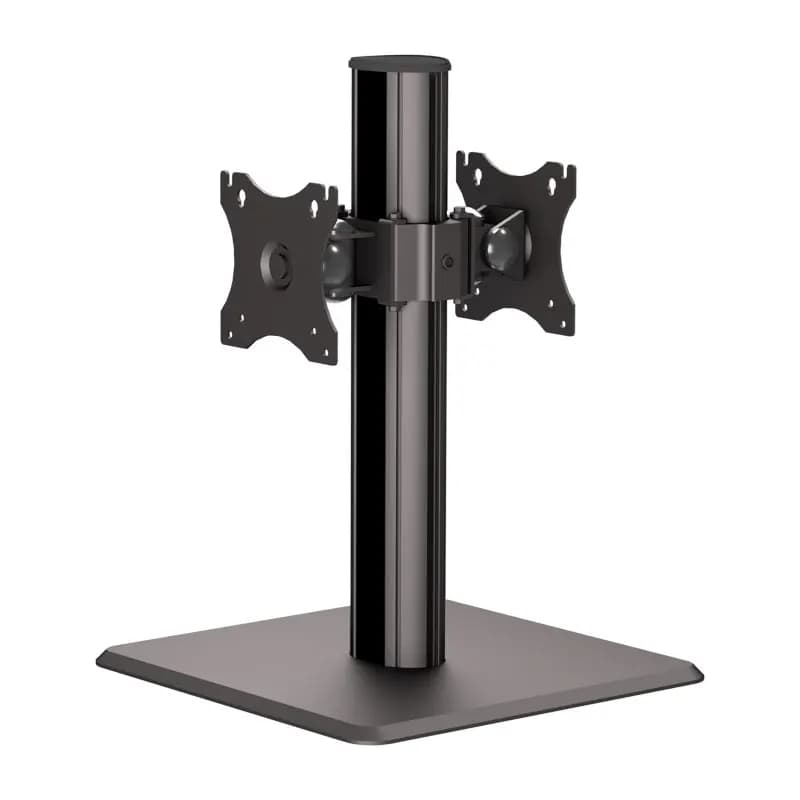 Supporto per Monitor Doppio Lysin Regolabile e Robusto in Metallo con Posizionamento Sinistro/Destro per Monitor da 17-27 Pollici Disponibile