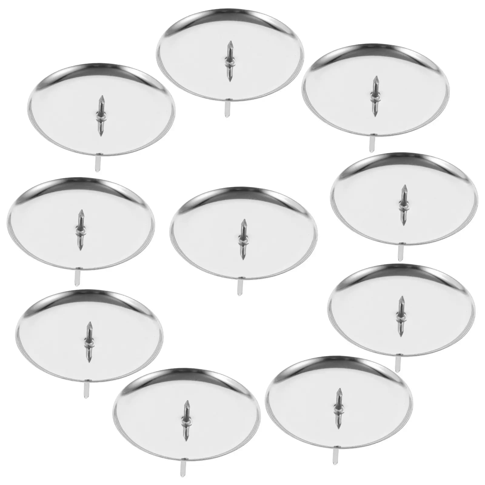 10Pcs Christmas Holder Decorative Pillar Plates Pedestal Stands for Candles Incense Spa Wedding Table Centerpiece