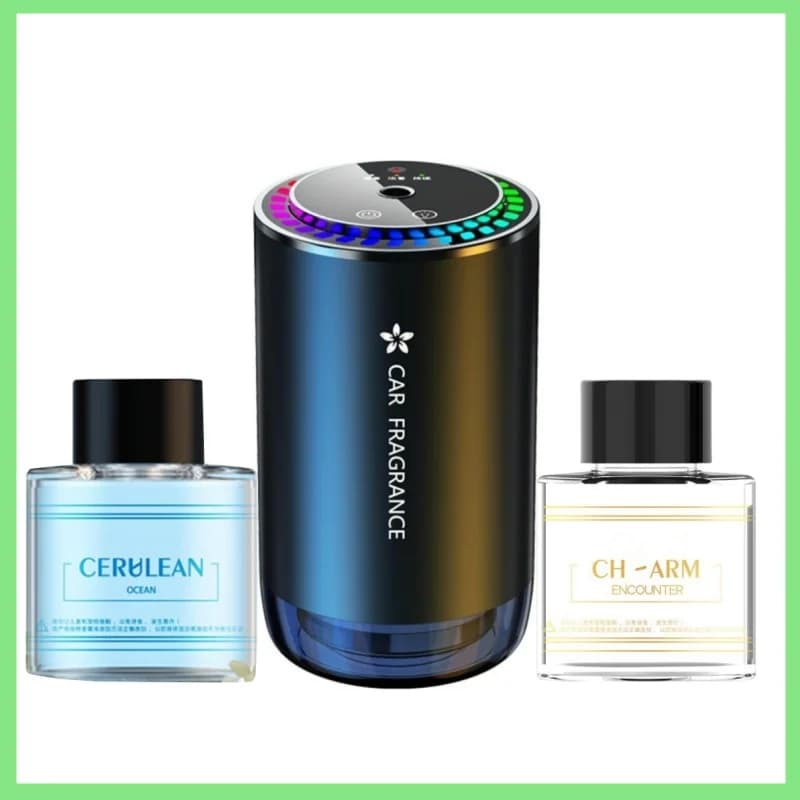 Smart Car Deodorant with Light for Projector - Car Star Top - Rechargeable fragrance diffuser via USB - Adjustable fragrance intensity