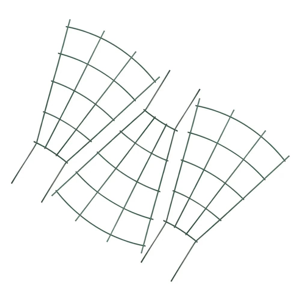 Set di 3 Supporti per Piante Rampicanti in Metallo, Traliccio per Interni ed Esterni, Piccolo Supporto da Giardino per Piante in Vaso e Viti Rampicanti