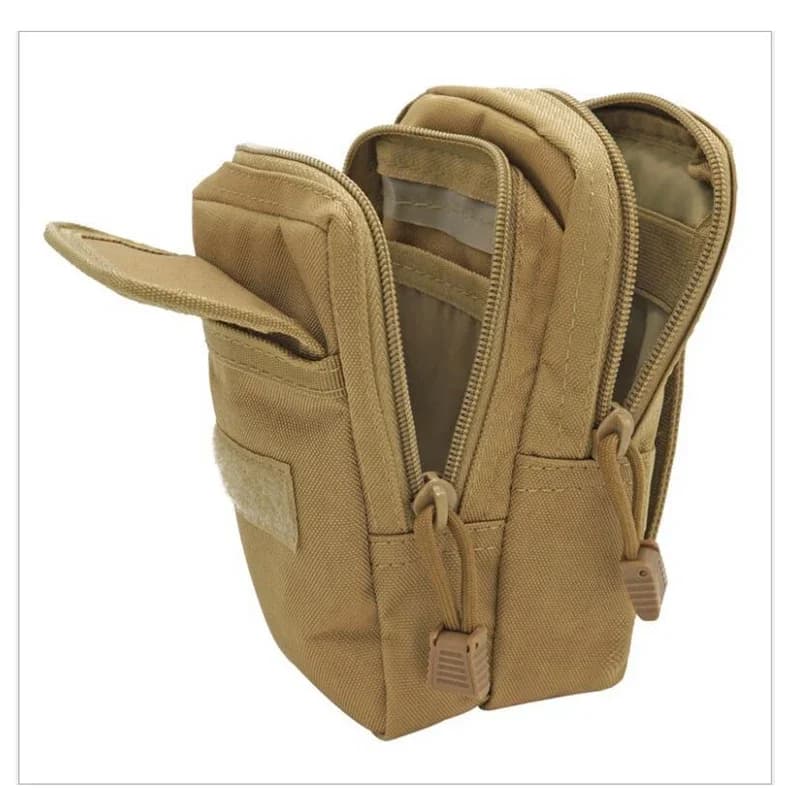 Tattico da uomo EDC Telefono Molle Tasca piccola Tasca per attrezzi da esterno Marsupio Gilet da caccia Zaino Accessori Borsa da viaggio da campeggio