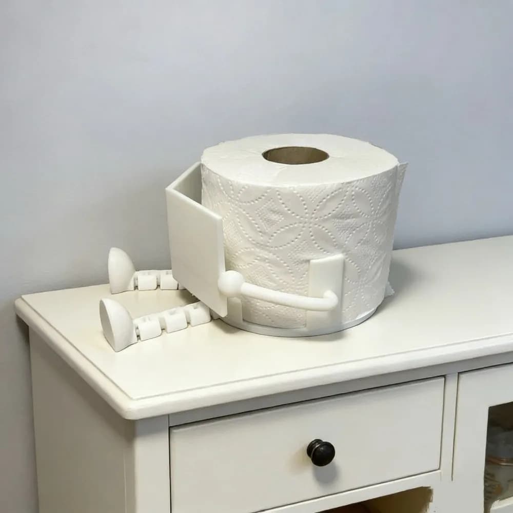 Reading Partner Porta Fazzoletti Stampato in 3D, Dispenser Unico in Plastica per Rotoli di Fazzoletti, Contenitore Originale per Fazzoletti da Ufficio