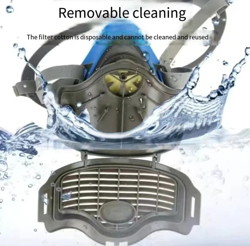 Dustproof3200silica gel Half Mask Respirator Suitable For Spray Paint Carpentry Grinding House Decoration And Filter Accessory