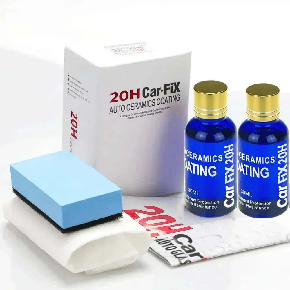 2Pcs 20H Ceramics for Car Polish Liquid Ceramic Coat Hydrophobic Glass Coating Paint Protective Foil Care Anti-scratch Auto Wax