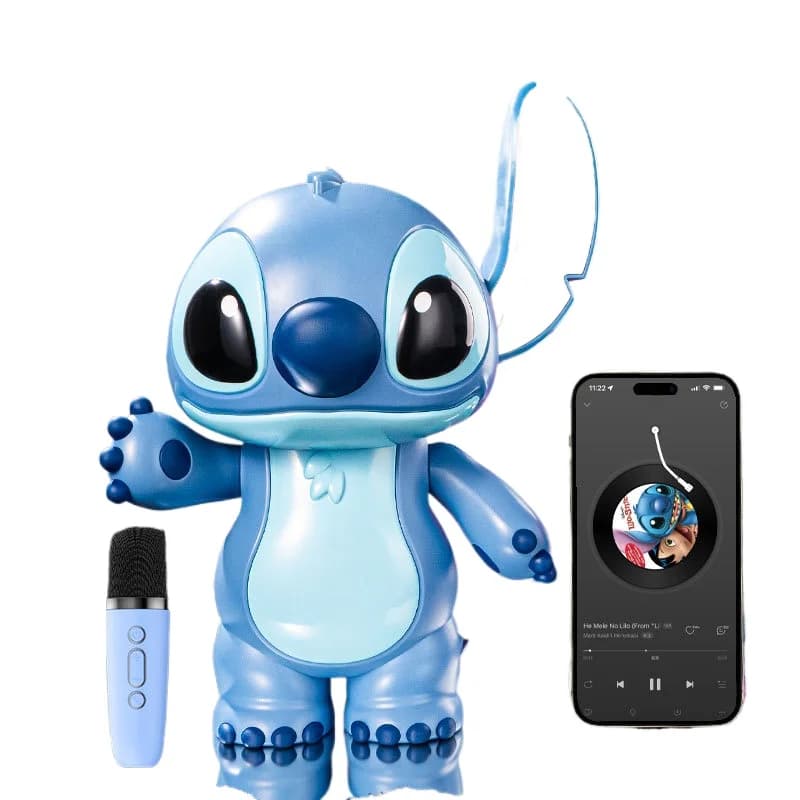 Altoparlante Bluetooth Disney Stitch, tesoro del karaoke, ornamento da tavolo interstellare, giocattolo per bambini, regalo