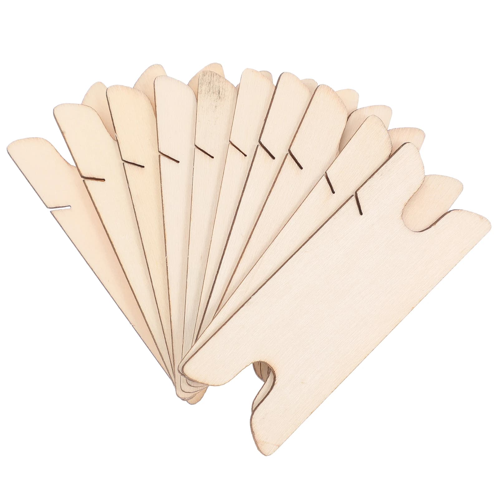 10 Pieces Wood Basin for Textiles, Tools for Scarves, Tapes, Hand-made Belts, Fai-da-Te Projects, Knit Ferries