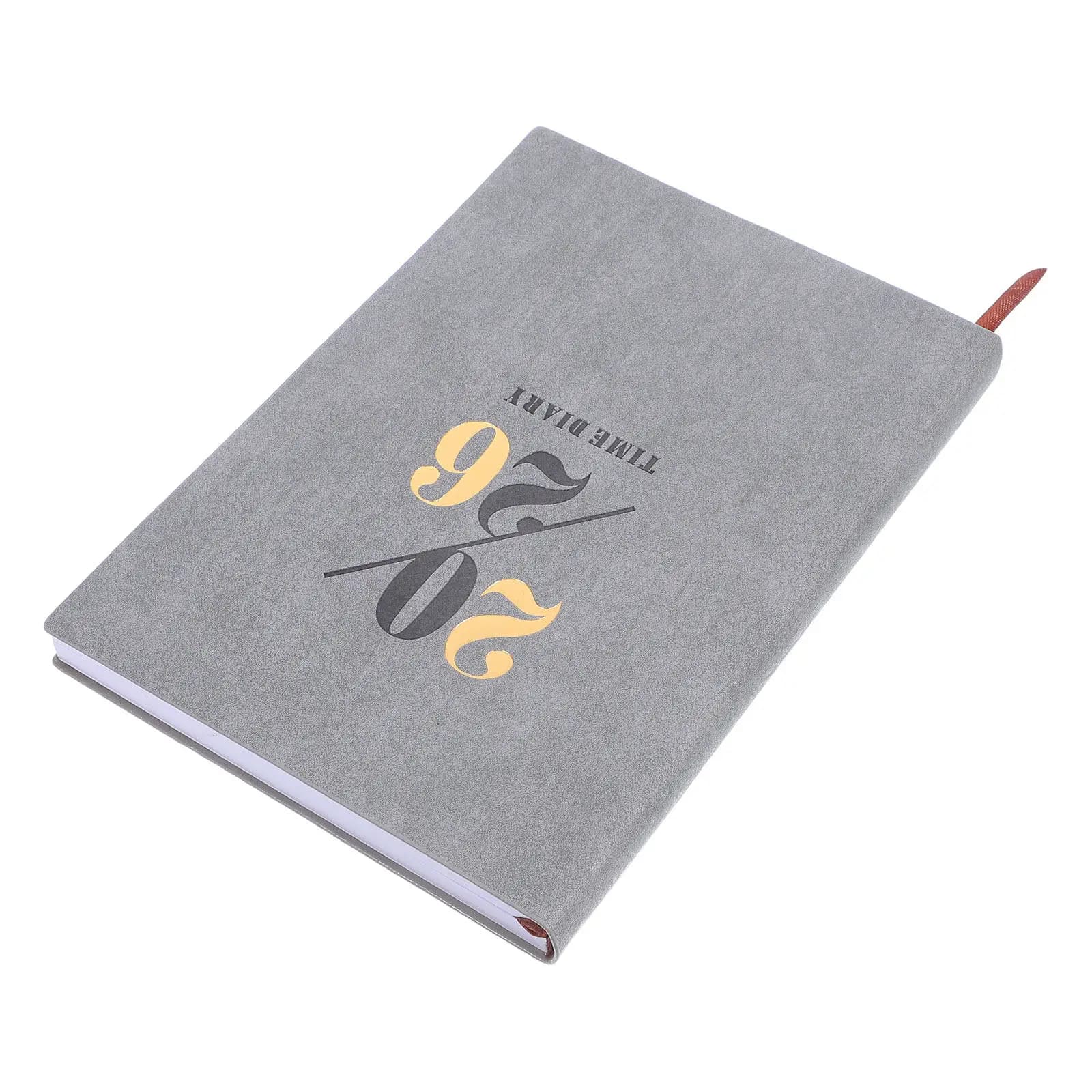 2026 Planner Notebook A5 Hardcover Executive Style Thick White Paper Monthly Tabs Rounded Corners Portable Daily Weekly Planning