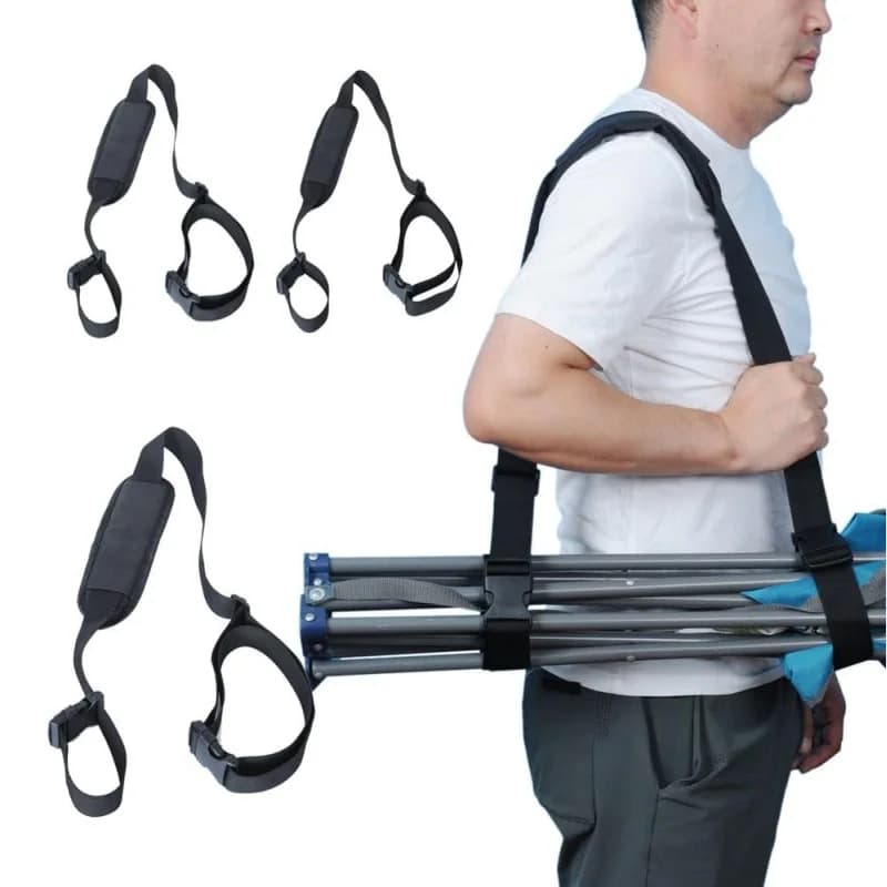 3Pcs Carry Strap for Beach Chair Heavy Duty Scooter Carry Strap Durable Adjustable Shoulder Strap for Yoga Mat Folding Chair