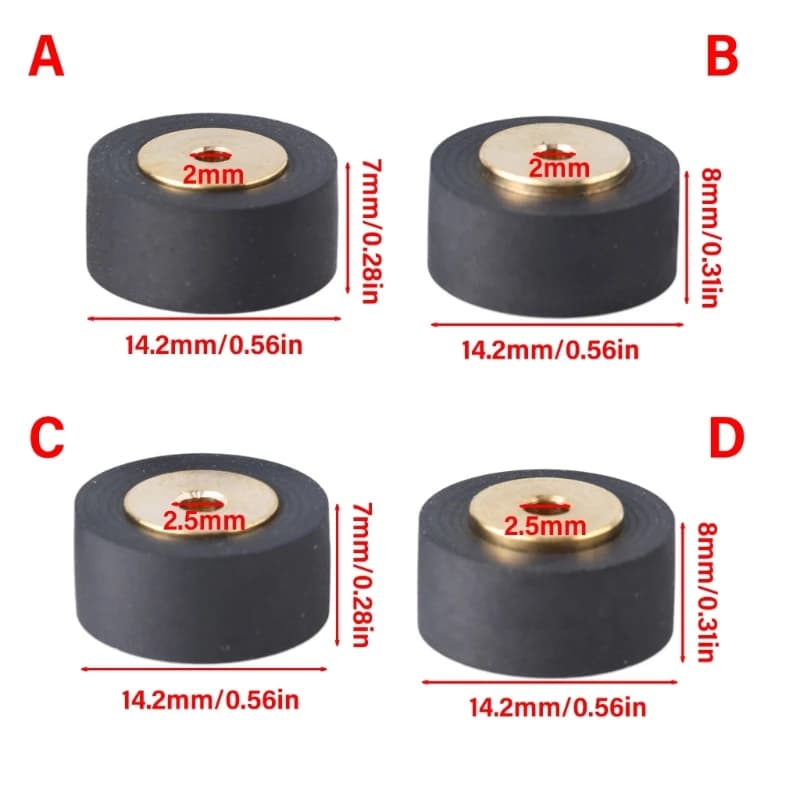 Gomma Pinch Roller cartuccia Radio Tape Recorder movimento cassetta Deck pressione cinghia ruota 14.2 x8x6.5/14. Muslimah