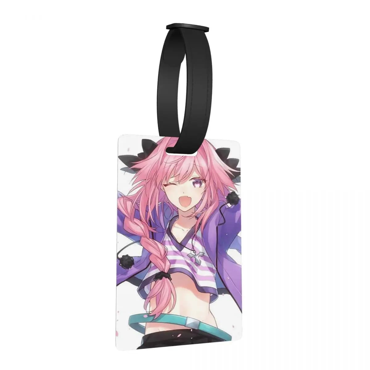 Fate Apocrypha Astolfo Anime Targhette per bagagli, Accessori per valigie, Etichetta per bagaglio da viaggio, Porta etichette per bagaglio, Porta ID, Nome, Indirizzo