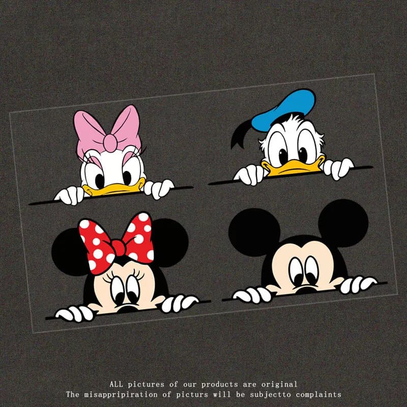 Adesivi per auto con Mickey Mouse e Minnie, simpatici e adorabili, per specchietti retrovisori, finestrini, parabrezza, bagagliaio, paraurti, motociclette