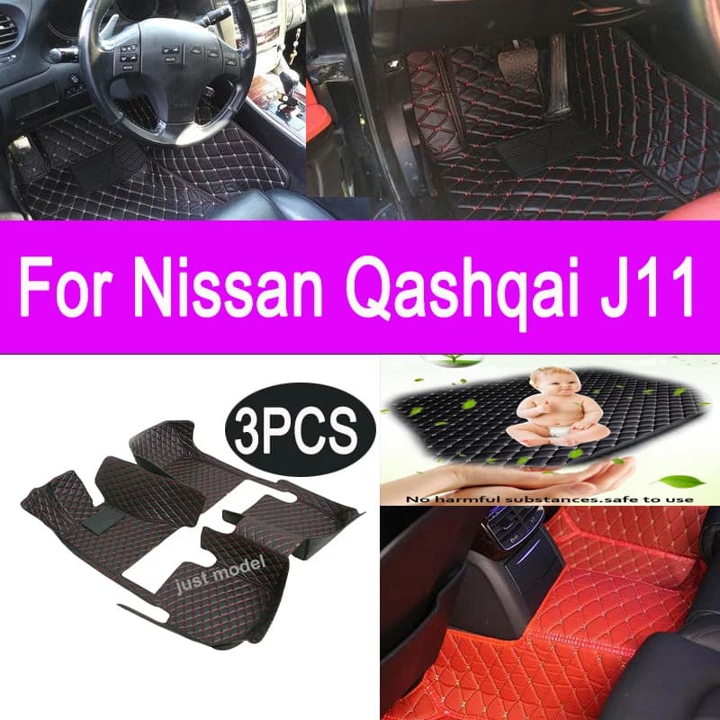 Tappetini auto per Nissan Qashqai J11 2023 2022 2021 2020 2019 2018 2017 2016 2015 2014 Accessori