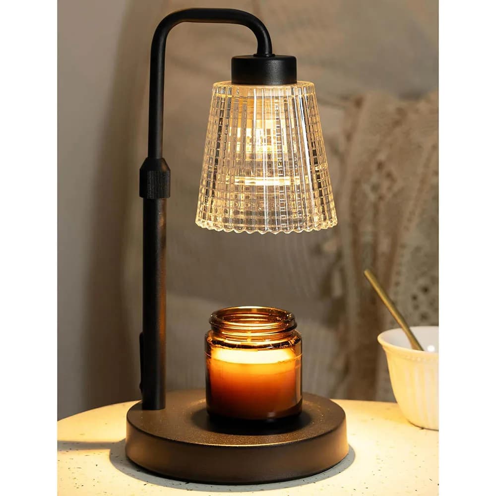 Scaldacera Lamp with Dimmable Timer, Gifts for House Inauguration, New House Decoration, Candle Heater in Barattolo, Birthday Gifts
