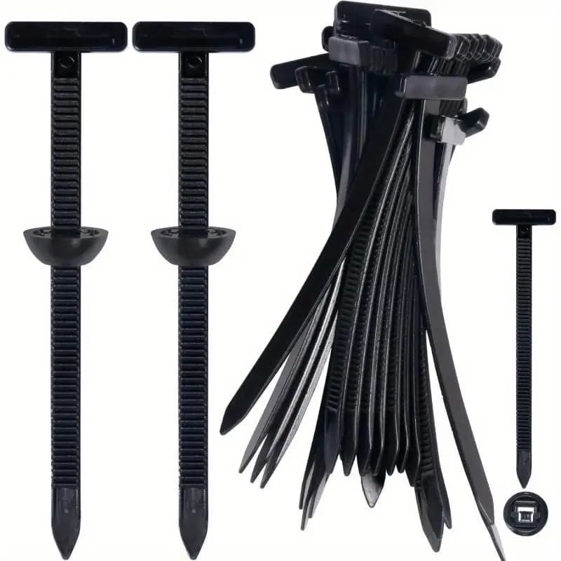 500/50Set Nylon Cable Ties Auto Fastener Screw Replacement Clip Car Wire Management Tool For Fenders Panel Wiring Organizer