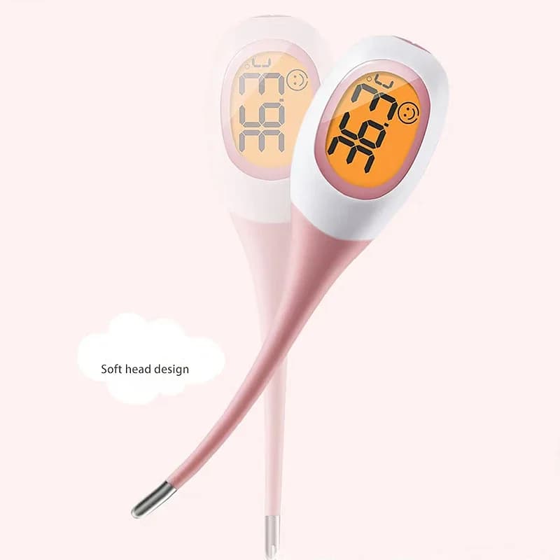 Termometro veloce in silicone 8S per la febbre Termometro digitale a infrarossi per il corpo base Display a LED per temperatura retale per ascelle orale
