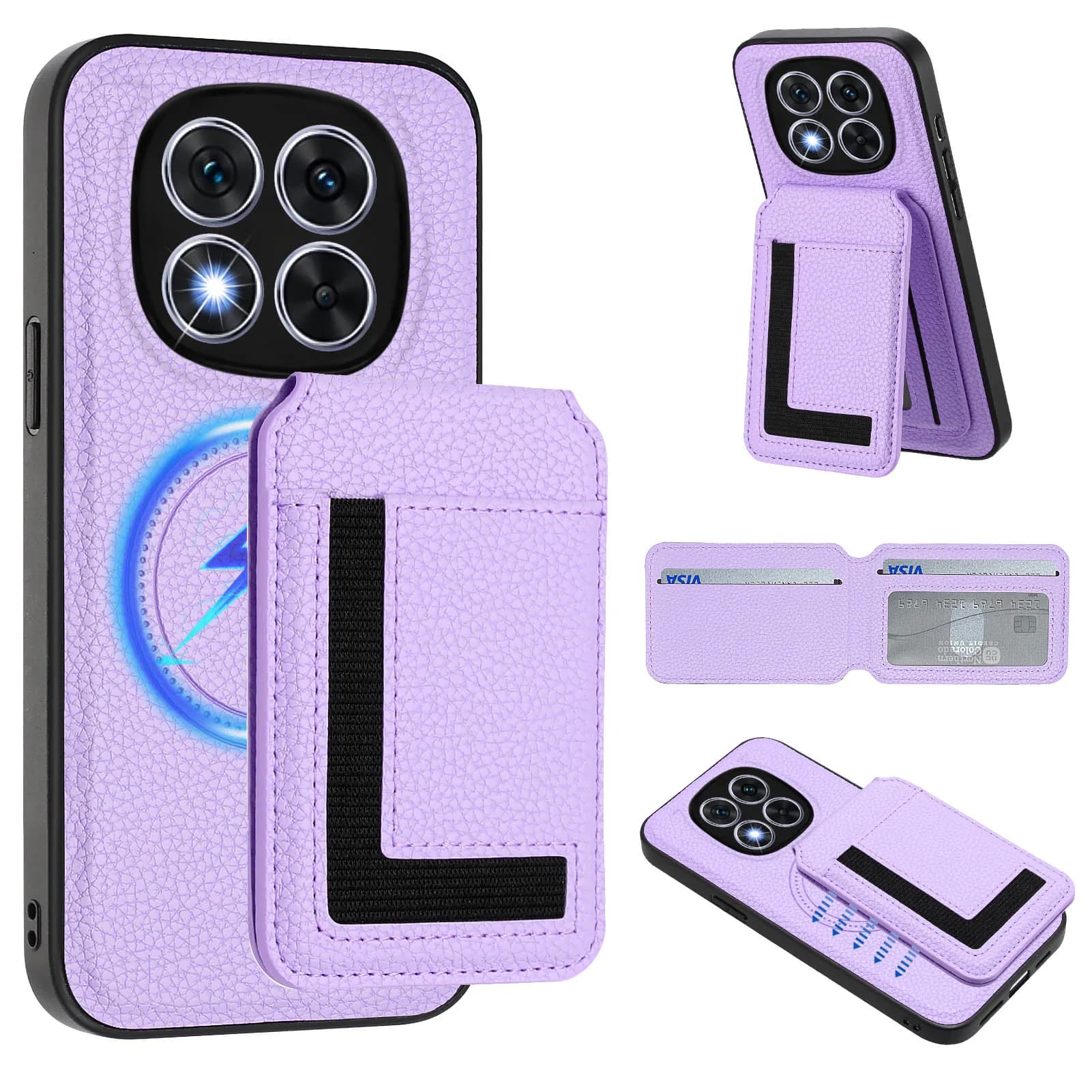 2 in 1 Detachable Card Solt Wallet Leather Case For Xiaomi Redmi Note 14 Pro Plus 14C 14T 13 13T 13C Magnetic Vertical Bag Cover