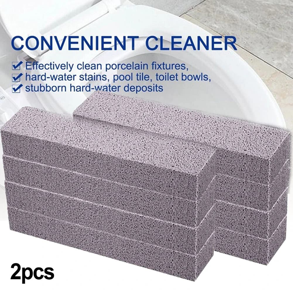 2 pezzi di pietre pomice per la pulizia dell'acqua, tampone abrasivo, detergente per la rimozione delle macchie, per accessori per la pulizia della tazza del WC domestico