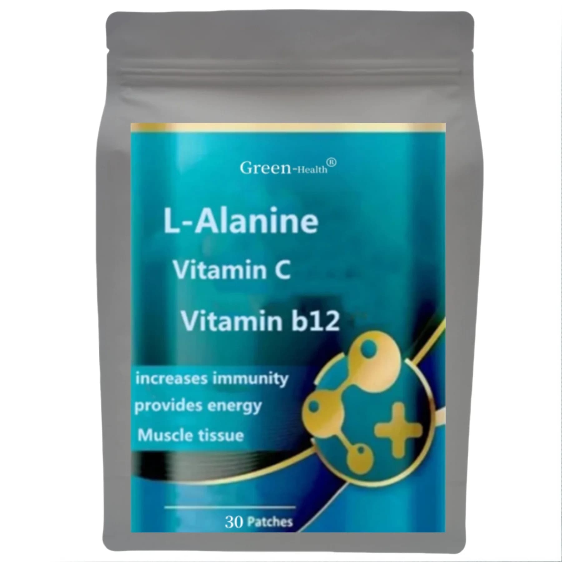 A5YE 30 Patches L-Alanine Vitamin B12 & C Immunity Boost Muscle Energy Supplement - Vitamin Complex for Health And Fitness