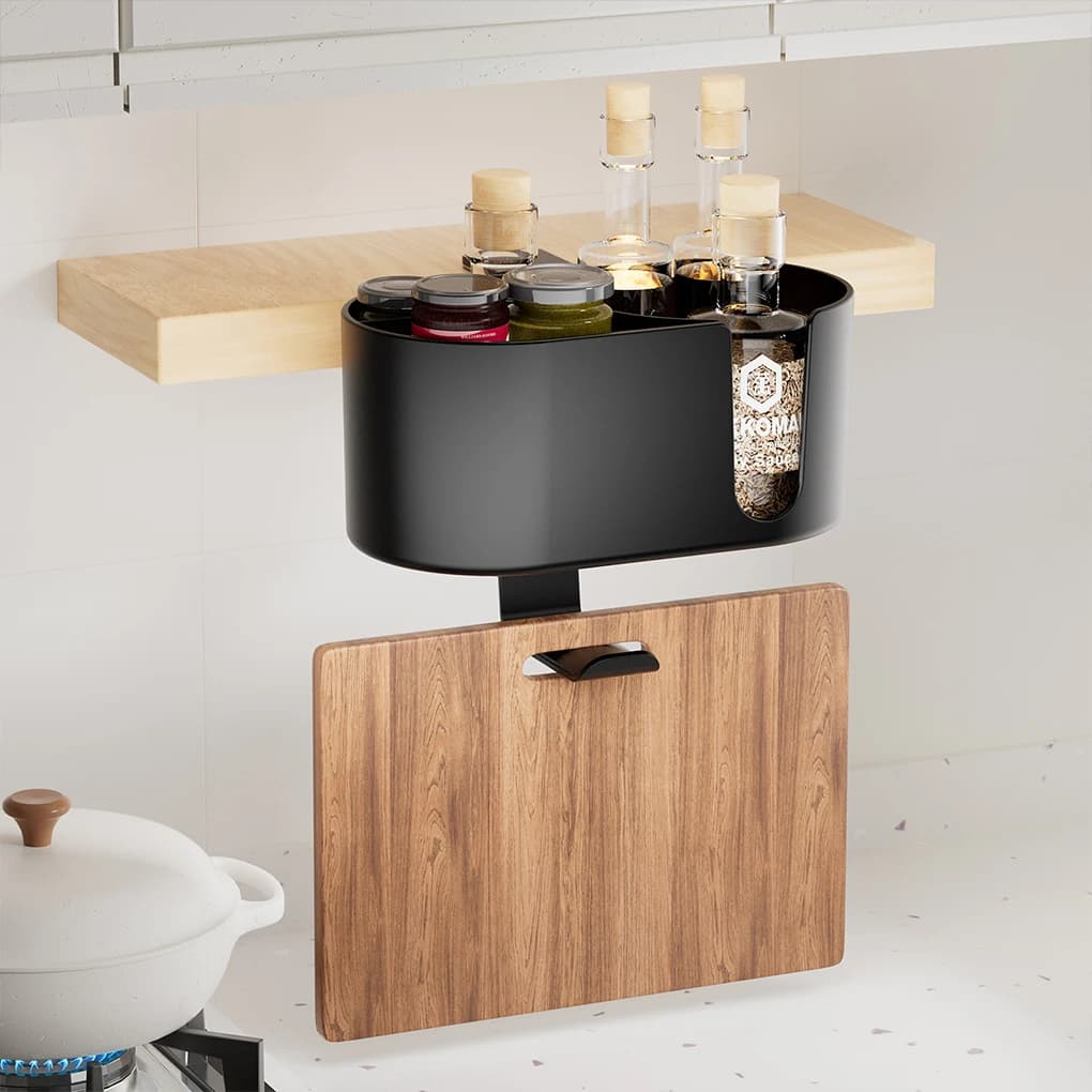 2025 Nuovo organizer da tavolo 4 in 1 - Gancio per cuffie e portapenne con tazza fissata sotto il desktop - Supporto per cuffie girevole