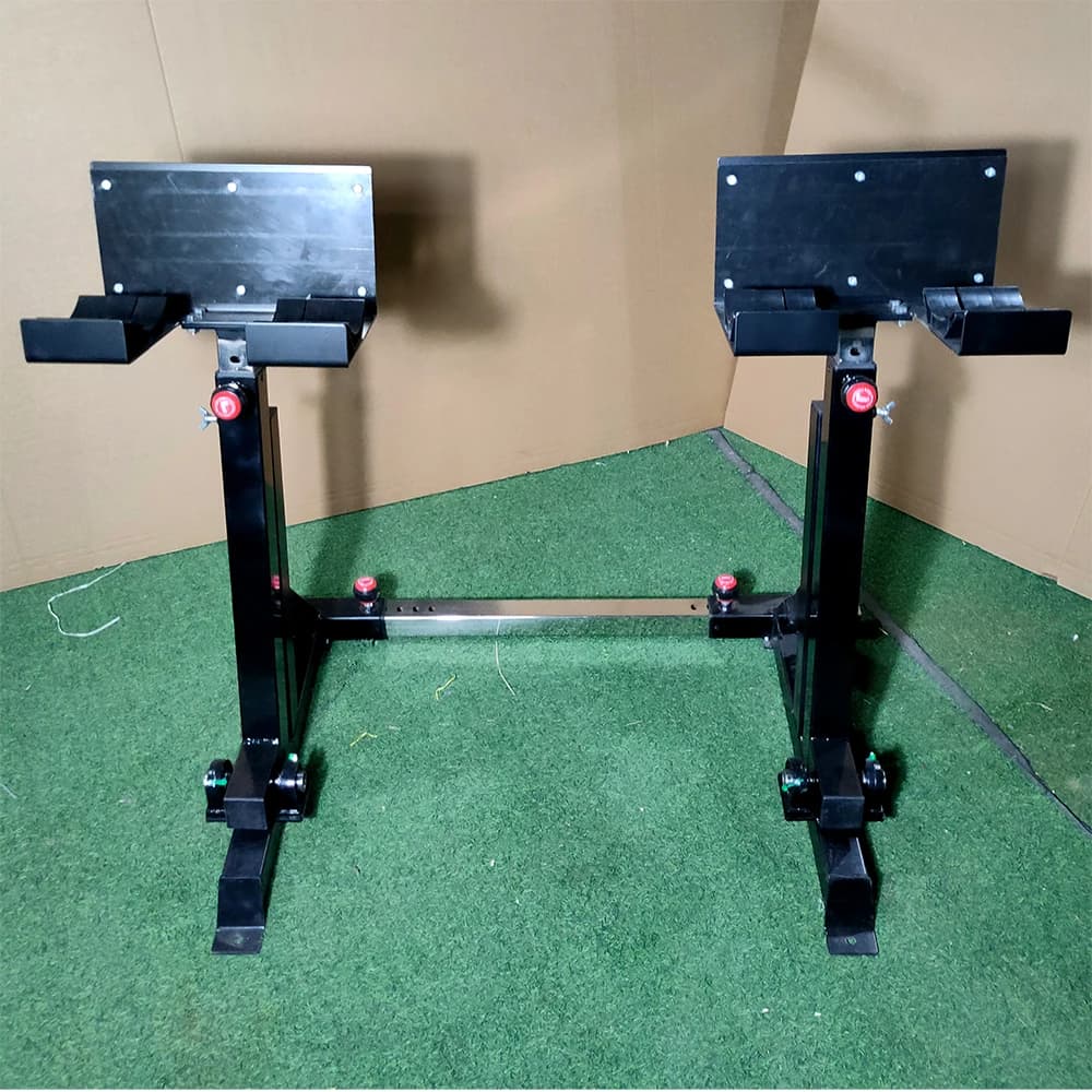 Rack per manubri da palestra commerciale e domestica in acciaio resistente, regolabile, per attrezzature fitness - Promozione vendite