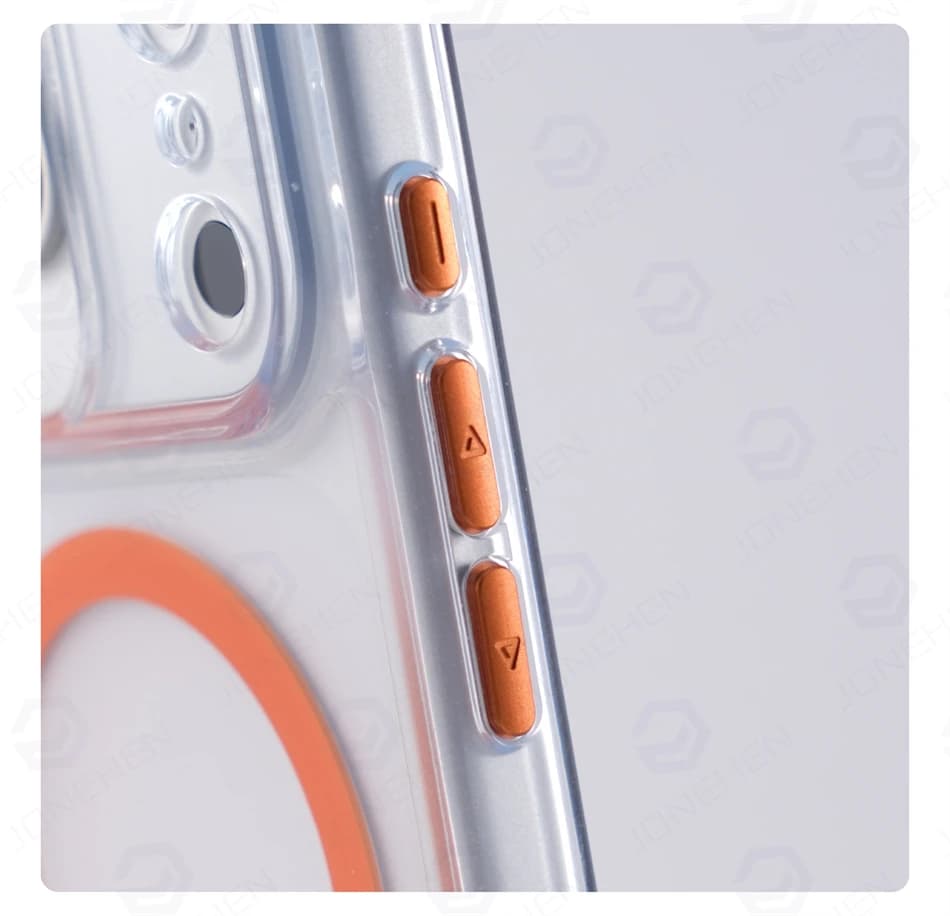 Magnetic Active Touch Camera Button For Magsafe Matte Clear Case For iPhone 15 16 17 Pro Max Wireless Charging Shockproof Cover