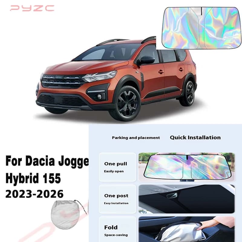 For Dacia Jogger Hybrid 155 2023-2026 Car Windshield Sunshade Cover Front Window Sun Shade Visor Auto Interior UV Protection