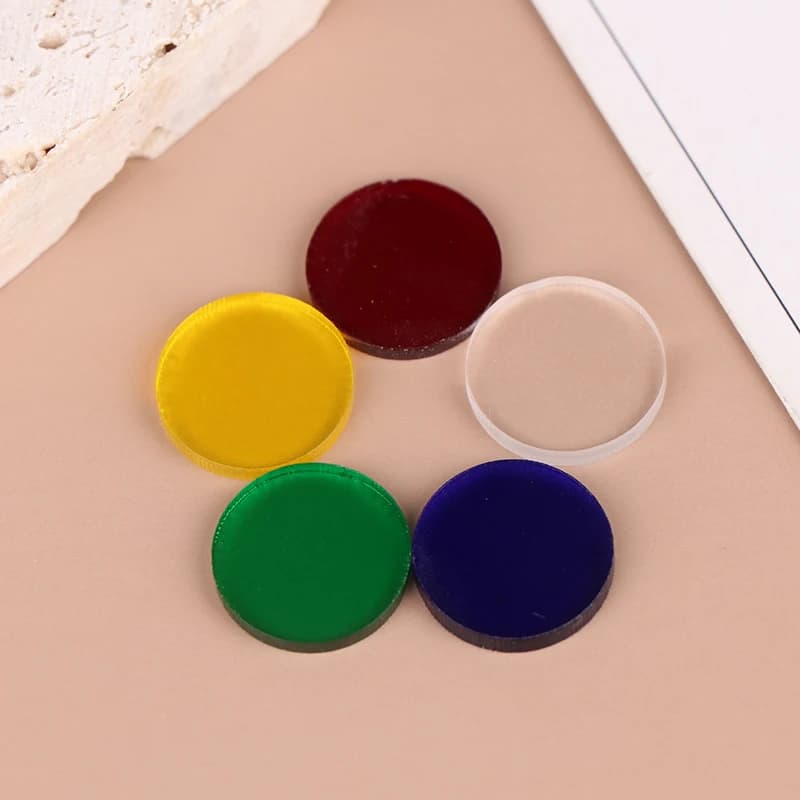 10 Pezzi di Puntali Trasparenti Diametro 15mm per Stecche da Biliardo, Carambola e Snooker