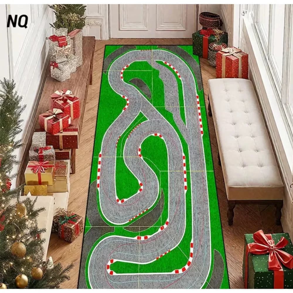Fun Racing Lane Anti-slip Easy to clean Durable carpet Perfect for the hallway of the home kitchen or the carpets for the holiday home Living room