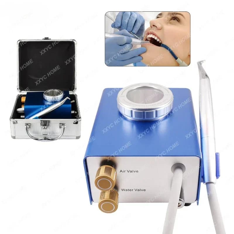 Macchina per sabbiatura Lucidatrice ad aria Flusso Aria Acqua Macchina per profilassi Sbiancamento dei denti Lucidatrice Attrezzatura dentale