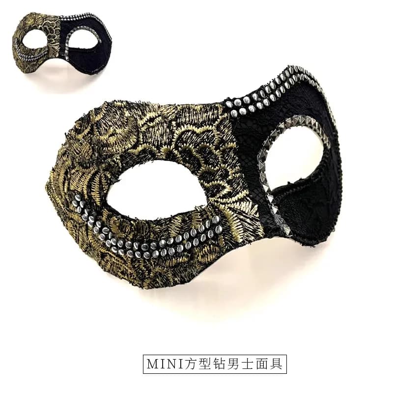 Maschera da festa da uomo di fascia alta, maschera da festa annuale di Natale
