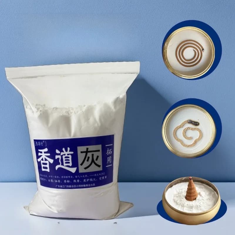 500g Bag Incense Ash Household Incense Seal Special Materials Tea Room Fireproof Air Diffuser Coil Incense Burning Bottom Ash
