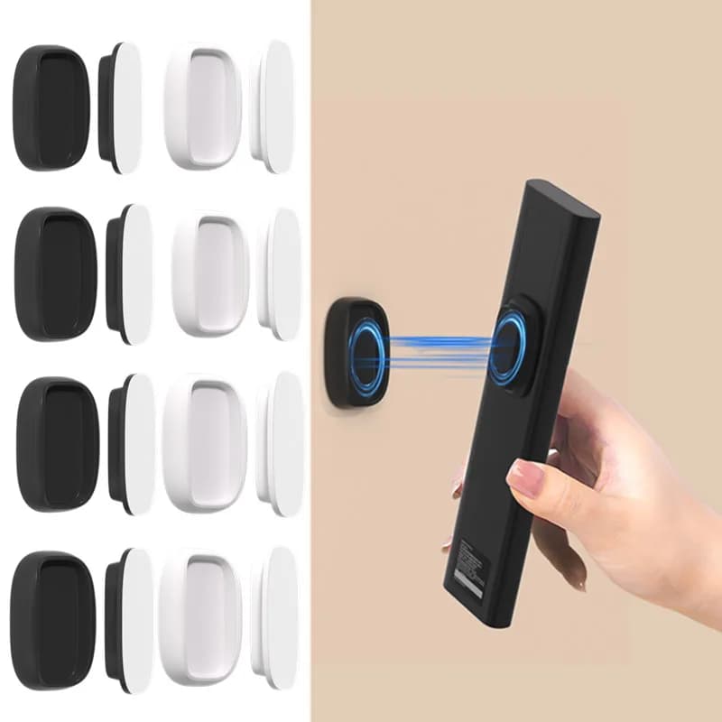 3pcs Install remote control with magnetic suction hook, strong adhesive suction cup, wall mounted TV, air conditioning remote c
