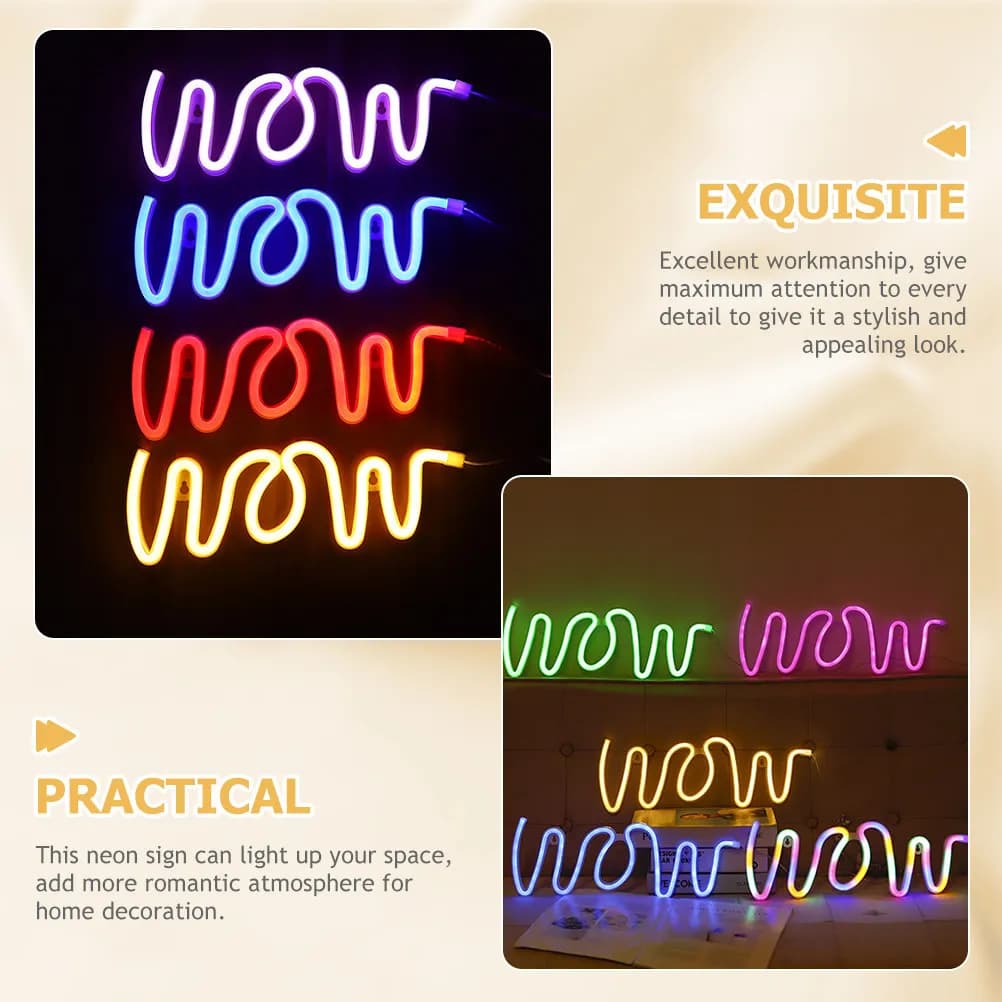 Insegna Luminosa LED Compatta per Camera da Letto, Stanza dei Bambini, Decorazione per Matrimoni e Feste, Decorazione Murale Romantica, Insegne al Neon a Luce Calda per Casa