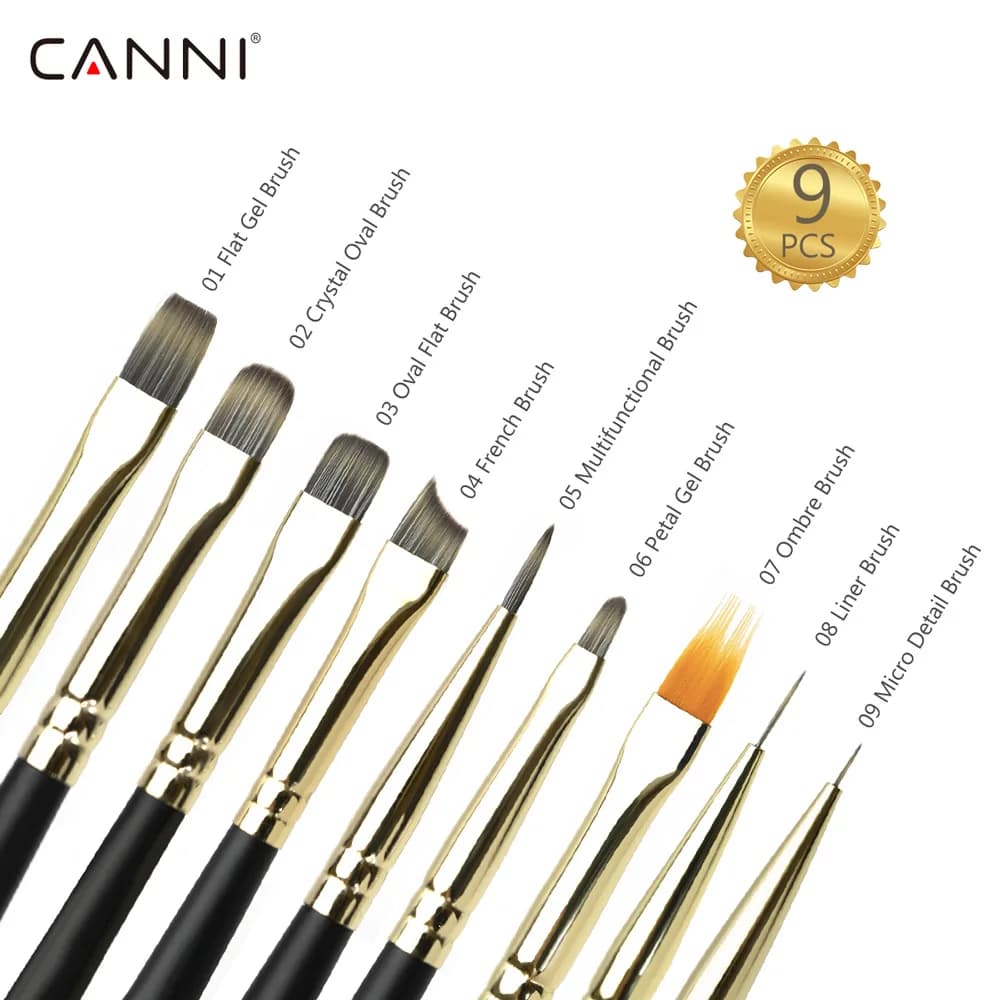 Venalisa CANIN Pennello per unghie professionale Penna per unghie Pennello multifunzionale Estensione Gel per unghie Manicure Strumento per unghie in gel acrilico